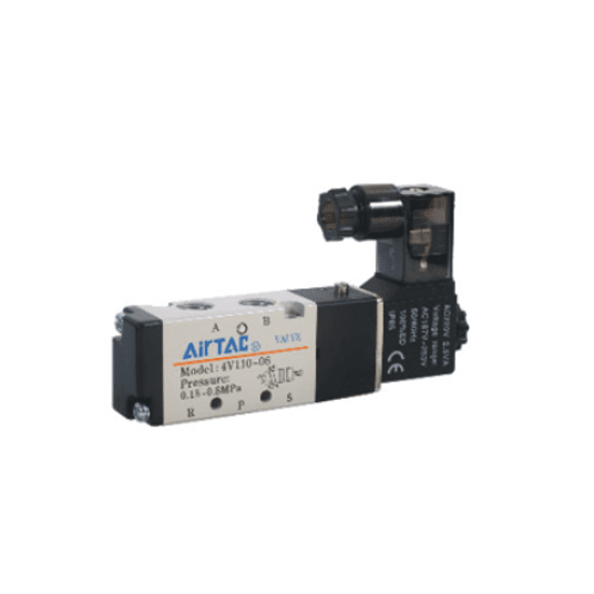 Elektrozawór 5/2 monostabilny AirTAC 4V110-06 G 1/8" 110 V AC — 4V11006CG -zdjęcie numer 1