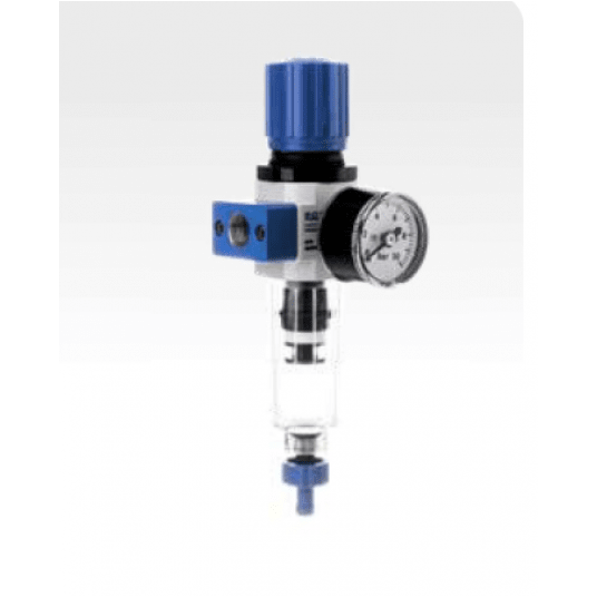 FILTR-REGULATOR MIKRO 1/8" ,0-7BAR, + MANOMETR + UCHWYT -zdjęcie numer 1