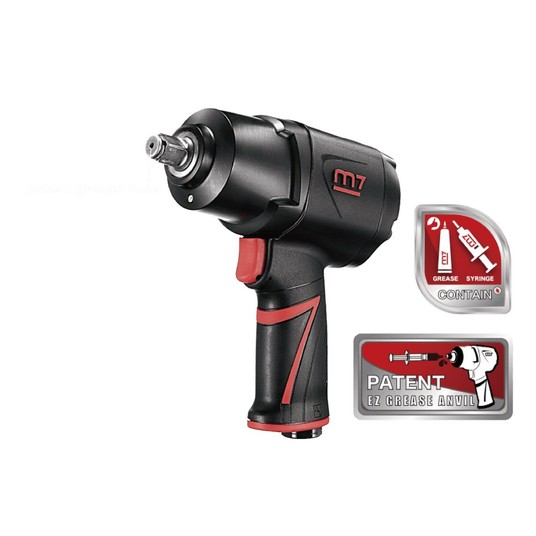 Klucz udarowy pneumatyczny 1/2" 1627 Nmz systemem EZ Grease Mighty Seven NC-4255QH -zdjęcie numer 2
