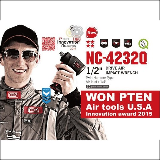 Klucz udarowy pneumatyczny 1/2" 746 Nm Mighty Seven NC-4232Q -zdjęcie numer 3