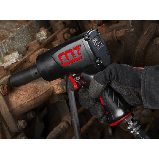 Klucz udarowy pneumatyczny w walizce z nasadkami 1/2" 1564 Nm Mighty Seven NC-4277QKIT -zdjęcie numer 3