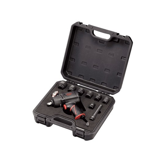 Klucz udarowy pneumatyczny z zestawem nasadek 1/2" 1627 Nm Mighty Seven NC-4255Q-KIT -zdjęcie numer 3