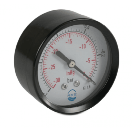 Manometr 40 mm GZ 0 - 6bar czarny typ suchy tylne 1/8" -zdjęcie numer 1