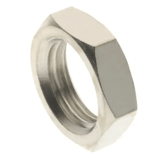 Nakrętka gwintowana G 3/8 GW gwint wewnętrzny, mosiądz niklowany -zdjęcie numer 1