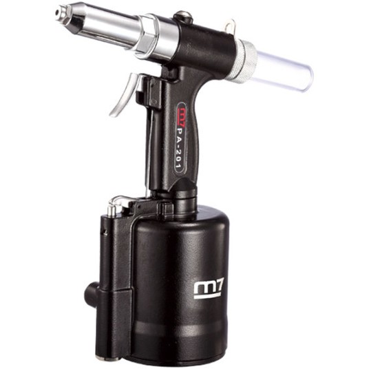 Nitownica pneumatyczna 15 kN 2,4 - 6,4 mm Mighty Seven PA-201 -zdjęcie numer 1