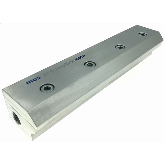 Nóż powietrzny prosty MOS 100 mm, szczelina 0,05 mm, aluminium VNP-AL-N-0500-0100 -zdjęcie numer 1
