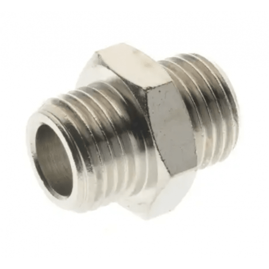 Nypel G 1/8 GZ, mosiądz niklowany -zdjęcie numer 1