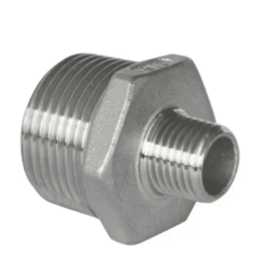 Nypel redukcyjny nierdzewny R 1 1/2 GZ - R 1 1/4 GZ, stal 316 -zdjęcie numer 1