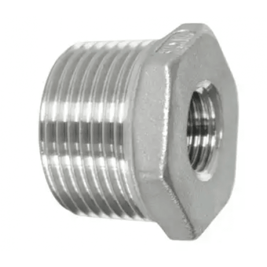 Redukcja 1Z - 1/2W ze stali nierdzewnej AISI 316, do 10 bar, gwint stożkowy -zdjęcie numer 1