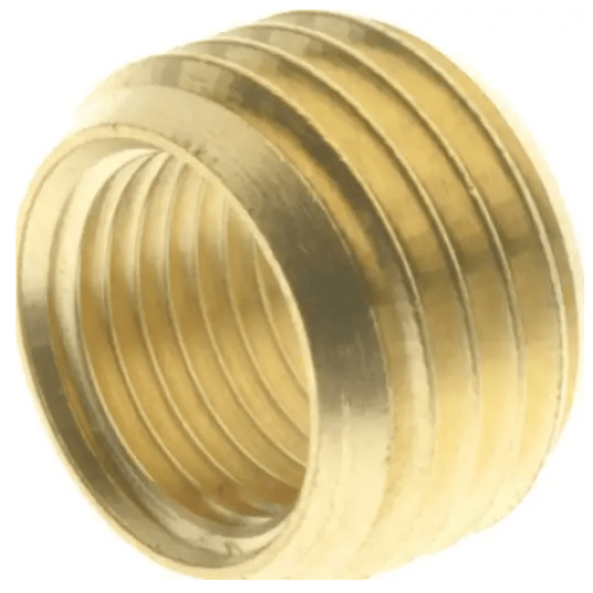 Redukcja gwintowana bez nakrętki, pierścień redukcyjny G 1/4 GZ - G 1/8 GW, mosiądz -zdjęcie numer 1