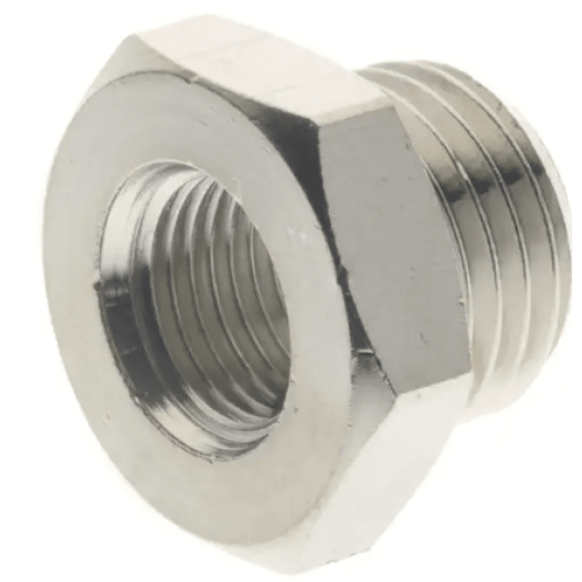 Redukcja gwintowana G 3/4 GZ - G 1/4 GW, gwint cylindryczny, mosiądz niklowany -zdjęcie numer 1