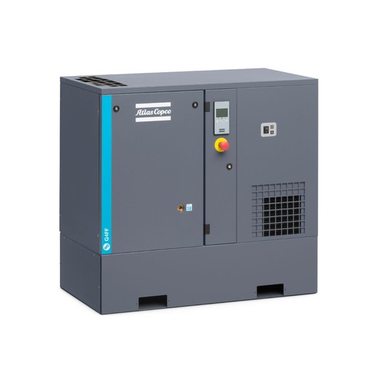 Sprężarka śrubowa Atlas Copco G4-10 FF — 4 kW, osuszacz, rozruch bezpośredni -zdjęcie numer 1