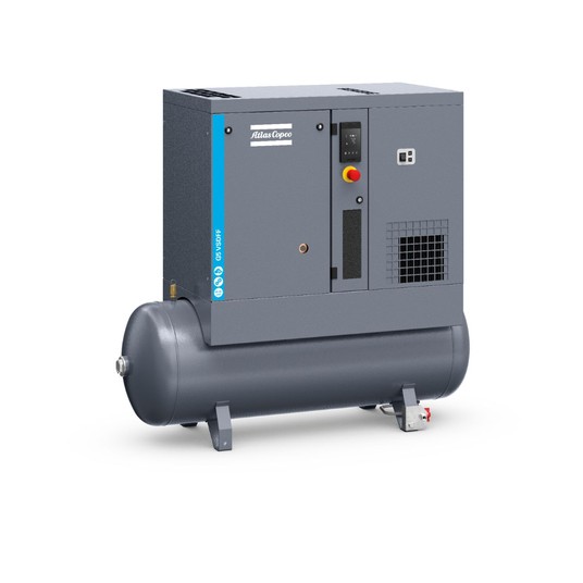 Sprężarka śrubowa Atlas Copco G5VSD-8 FF TM — falownik, 5,5 kW, zbiornik 200 l, osuszacz -zdjęcie numer 1