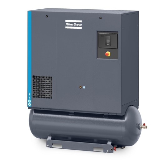 Sprężarka śrubowa Atlas Copco GA 11-7,5 FF TM — 11 kW, 7,5 bar, 270 l, osuszacz -zdjęcie numer 1