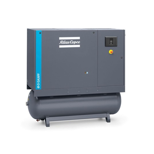 Sprężarka śrubowa Atlas Copco GA 18-7,5 FF TM — 18,5 kW, 7,5 bar, 500 l, osuszacz -zdjęcie numer 1