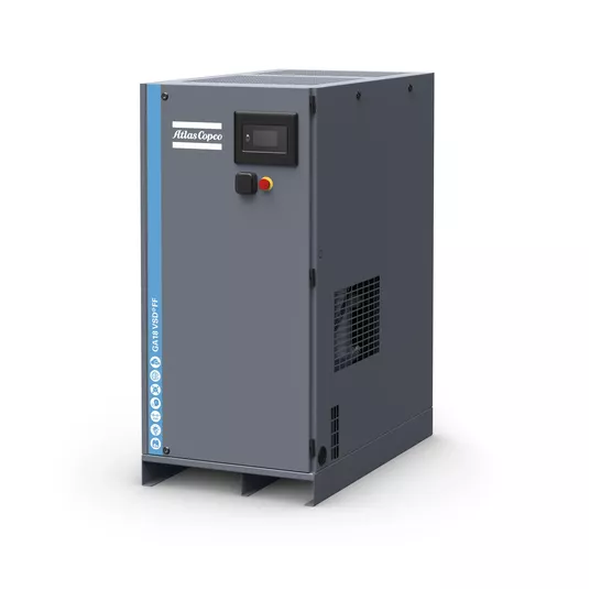Sprężarka śrubowa Atlas Copco GA 18 VSDˢ FF — 18 kW, 13 bar, z osuszaczem -zdjęcie numer 1