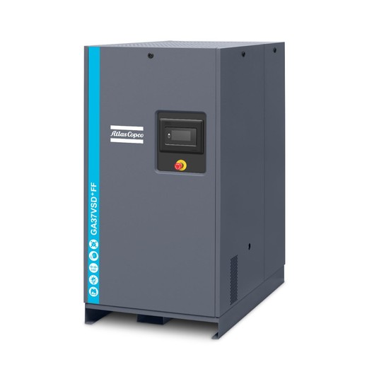 Sprężarka śrubowa Atlas Copco GA 30 VSD FF — 30 kW, 13 bar, z osuszaczem -zdjęcie numer 1