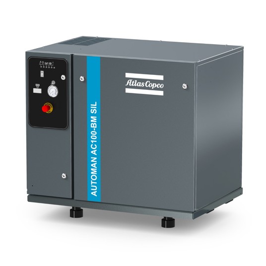 Sprężarka tłokowa Atlas Copco AC100 SILENT DOL — 7,5 kW, agregat -zdjęcie numer 1