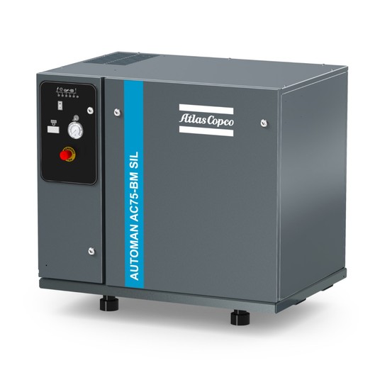 Sprężarka tłokowa Atlas Copco AC75 SILENT Y/D — 5,5 kW, agregat -zdjęcie numer 1