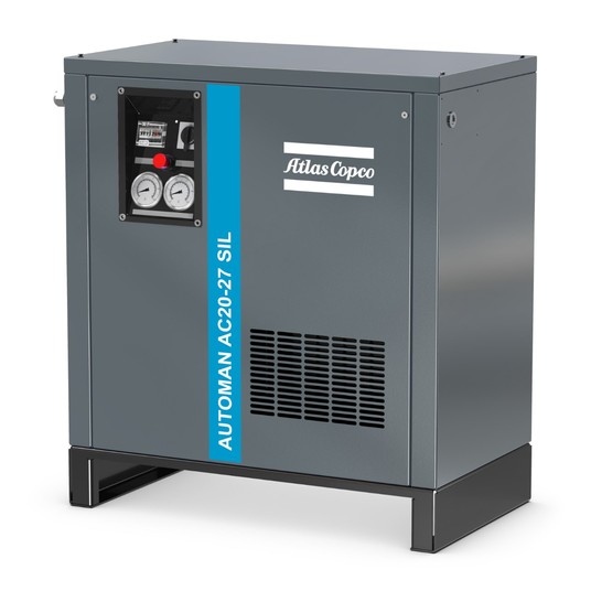 Sprężarka tłokowa Atlas Copco Automan AC21 — 1,5 kW, 10 bar, 27 l, wyciszona, 230 V -zdjęcie numer 1