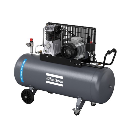 Sprężarka tłokowa Atlas Copco Automan AC40 — 3 kW, 11 bar, 200 l -zdjęcie numer 1