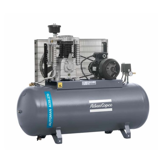 Sprężarka tłokowa Atlas Copco Automan AC55 — 4 kW, 11 bar, 270 l -zdjęcie numer 1