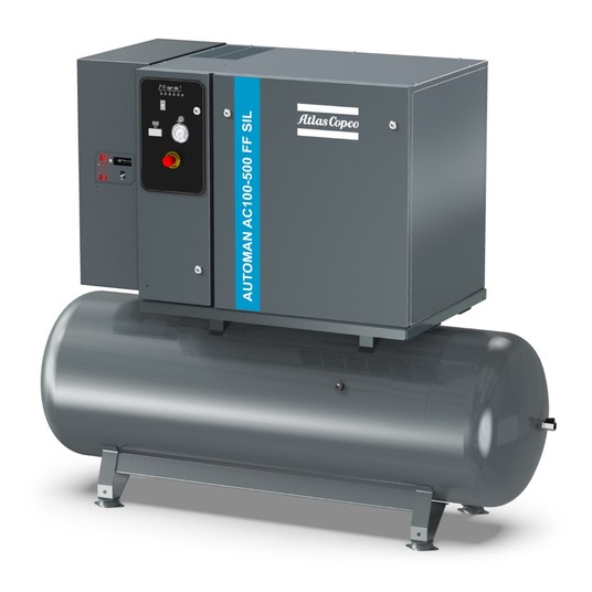 Sprężarka tłokowa Automan AC100 SILENT DOL — 7,5 kW, 500 l, osuszacz -zdjęcie numer 1