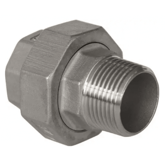 Śrubunek 1 1/4 WZ, gwintowany ze stali nierdzewnej AISI 316 do 10 bar, gwint stożkowy -zdjęcie numer 1