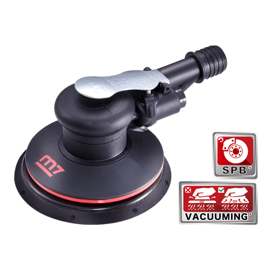 Szlifierka pneumatyczna oscylacyjno-obrotowa 150 mm, skok 2,5 mm Mighty Seven QB-51612 -zdjęcie numer 1
