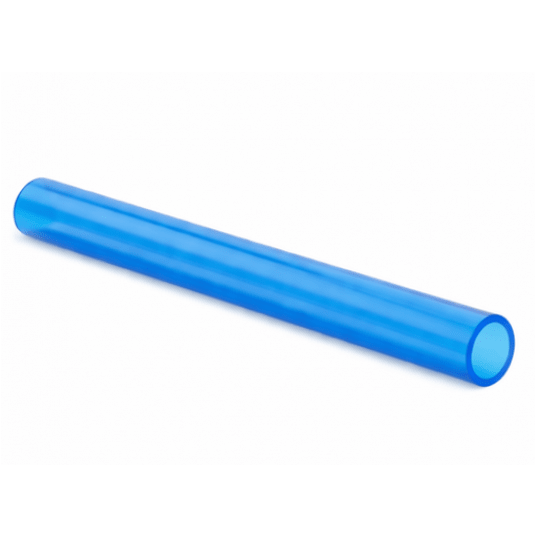 Wąż kalibrowany 10 x 6,5mm PU - niebieski-przeźroczysty - 1m -zdjęcie numer 1