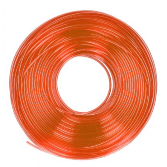 Wąż kalibrowany PU 16mm x 11mm - pomarańczowy-przeźroczysty - 100m -zdjęcie numer 1