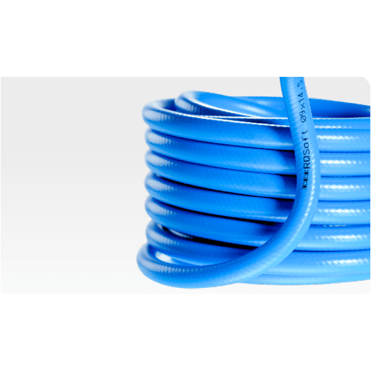 Wąż prosty PVC RQS RQSoft 9x14,5 mm, 15 bar, niebieski, na metry PVC09/050/BU -zdjęcie numer 1