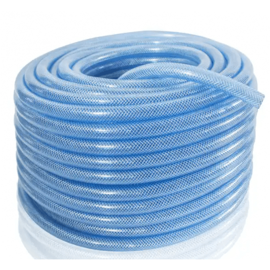 Wąż techniczny PVC, przezroczysty fi 12,5x3 mm, 20 bar, zbrojony, rolka 25 m -zdjęcie numer 1