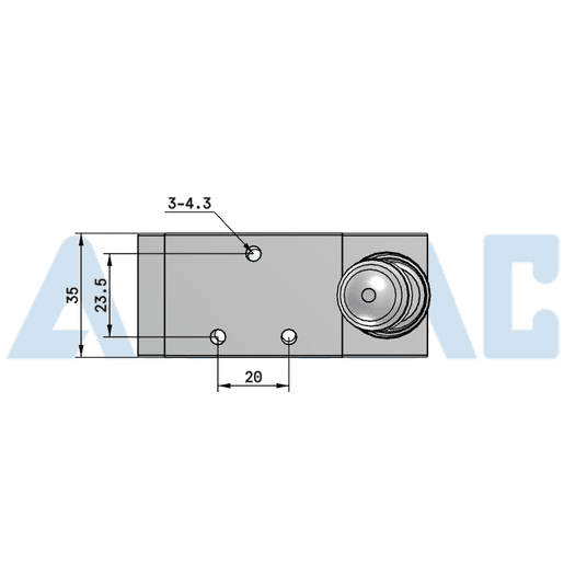 Zawór 5/2 z dźwignią AirTAC 4H210 G 1/4" — powrót ręczny, 4H21008G -zdjęcie numer 5