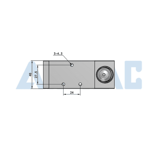 Zawór 5/3 z dźwignią AirTAC 4H330E G 1/4" — środek odpowietrzony, powrót ręczny, 4H330E08G -zdjęcie numer 5