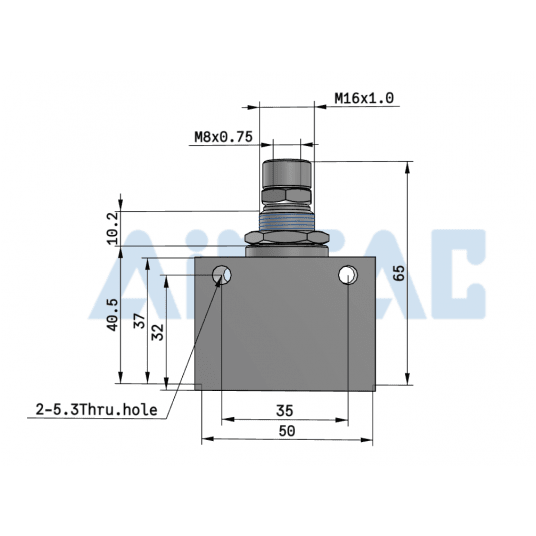 Zawór dławiąco-zwrotny 1/2" ASC30015G -zdjęcie numer 3