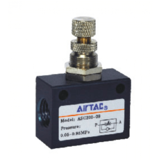 Zawór dławiąco-zwrotny 1/4" ASC20008G -zdjęcie numer 1