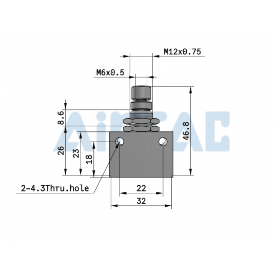 Zawór dławiąco-zwrotny 1/8" ASC10006G -zdjęcie numer 3