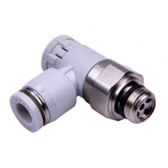 Zawór kątowy dławiąco-zwrotny na wylocie 3/8"-6mm GPTL603A -zdjęcie numer 1