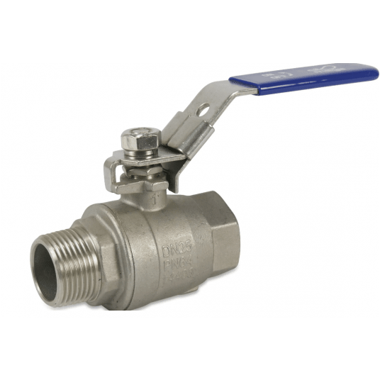 Zawór kulowy 2-częściowy stal nierdzewna 316 3/8" GW x GZ 50bar -zdjęcie numer 1