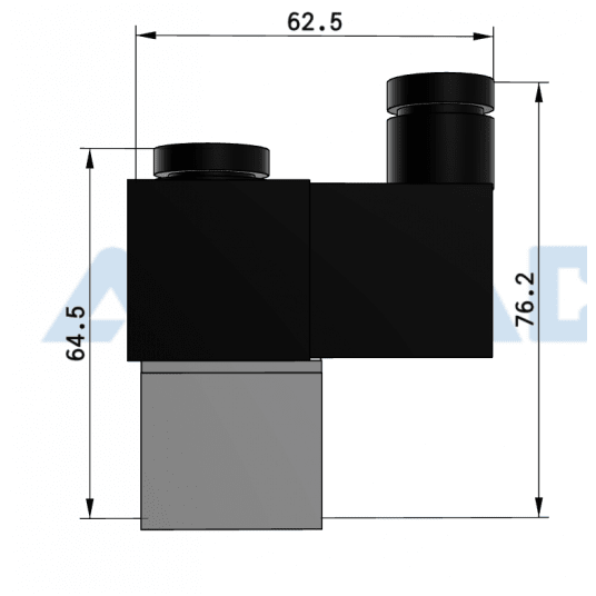 Zawór procesowy 2/2 1/4" Airtac NC 12V DC 2V02508FG -zdjęcie numer 2