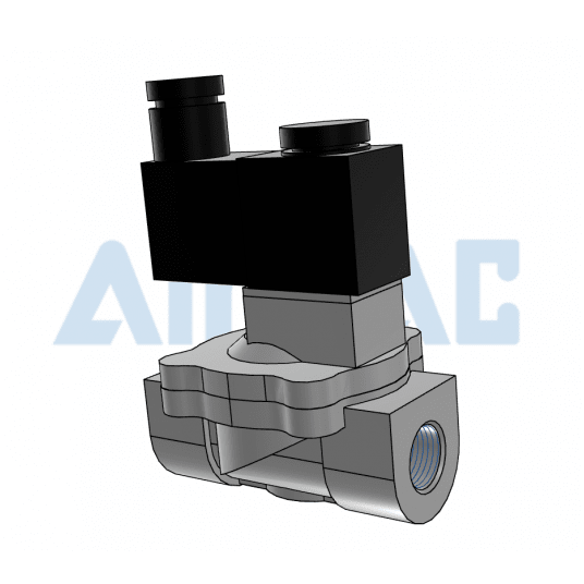 Zawór procesowy 2/2 NC 3/8" 12V DC 2V13010FG -zdjęcie numer 1