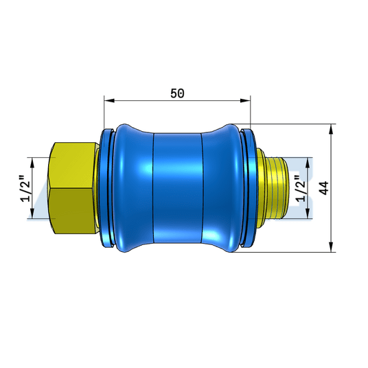 Zawór suwakowy 3/2 AirTAC HSV G 1/2" — GZ/GW, z odpowietrzeniem, HSV15SFG -zdjęcie numer 3