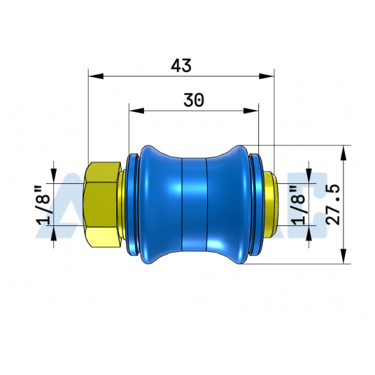 Zawór suwakowy GW/GW 1/8" HSV06FFG -zdjęcie numer 2