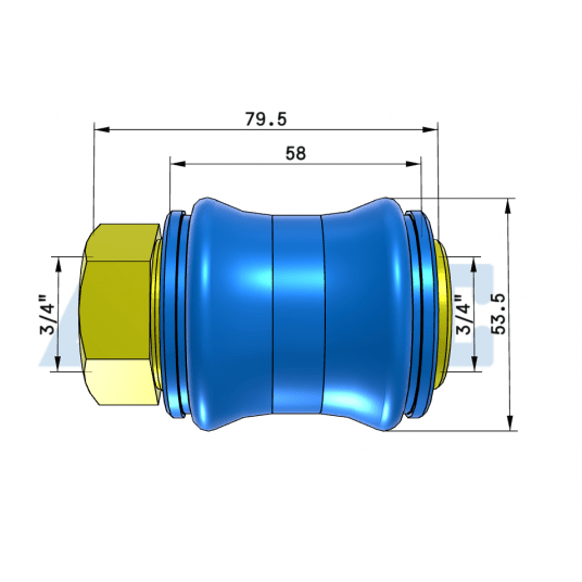 Zawór suwakowy GW/GW 3/4" HSV20FFG -zdjęcie numer 2