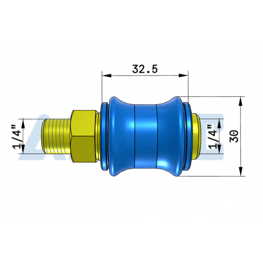 Zawór suwakowy GW/GZ 1/4" HSV08G -zdjęcie numer 2