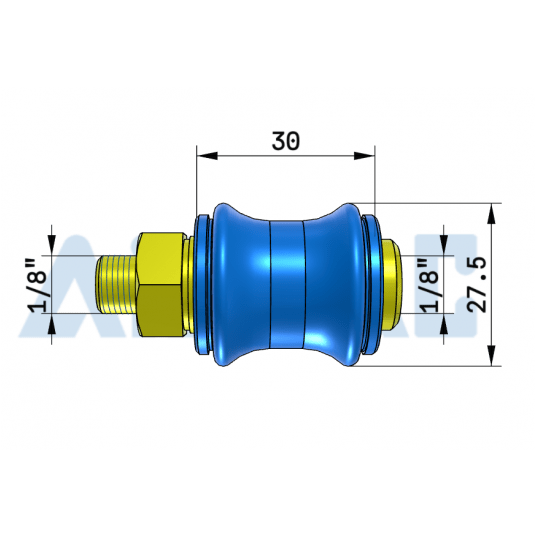 Zawór suwakowy GW/GZ 1/8" HSV06G -zdjęcie numer 2
