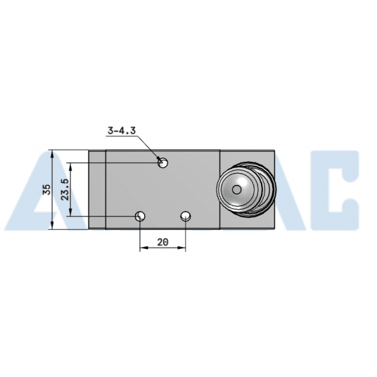 Zawór z dźwignią 5/2 monostabilny 1/8" 4H21006G -zdjęcie numer 3