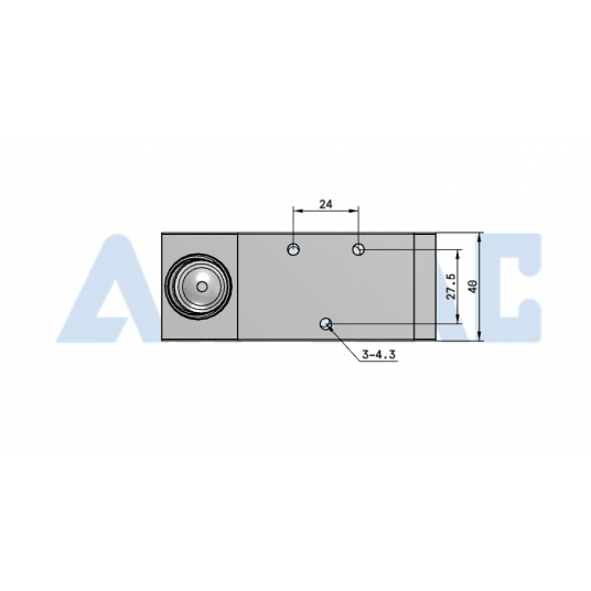 Zawór z dźwignią 5/2 monostabilny 3/8" 4H31010G -zdjęcie numer 4