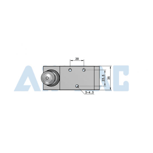 Zawór z dźwignią 5/3 bistabilny centralnie odpowietrzony 1/4" 4H230E08G -zdjęcie numer 5
